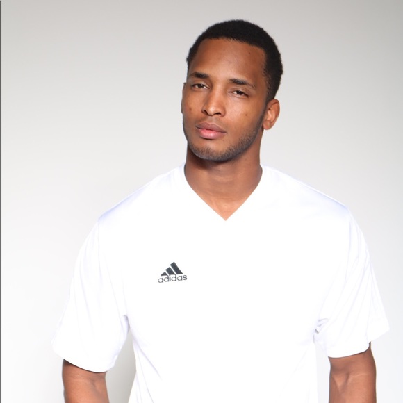 Men’s White adidas Sansiro JSY Soccer ClimaLite - Picture 3 of 3